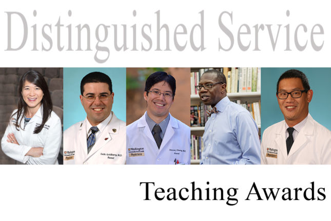 Drs. Yau, Cheng, Goldberg, Kao and Ross to be Honored at Distinguished Service Teaching Award Ceremony