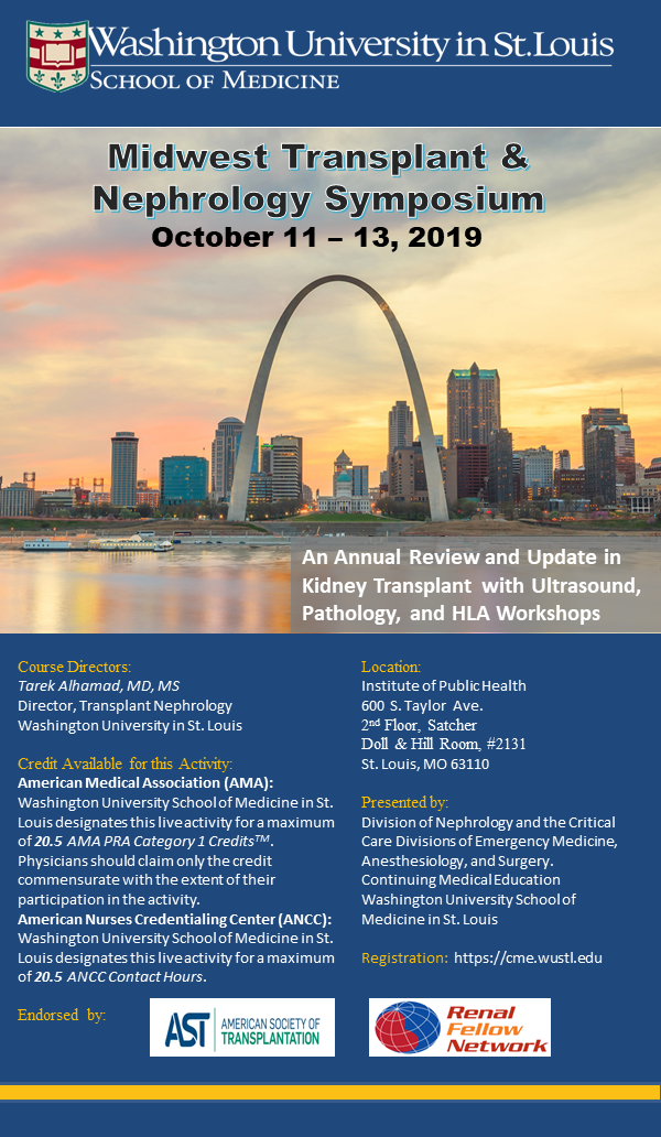 4th Midwest Transplant & Nephrology Symposium Registration Open