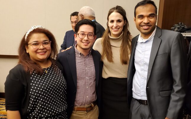 Renal fellows Christina Mariyam Joy, Andy Chuu, Maggie Meier, Aniesh Bobba