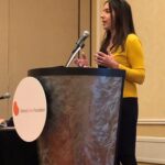 Lisa Koester-Weidemann speaking at the National Kidney Foundation Conference on Home Modalities