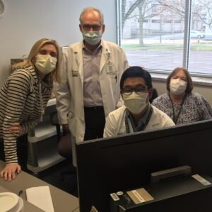 Shawna McMichael, Dr. Marcos Rothstein, Dr. Gonzalo Matsumura and Kathy Ehrhard