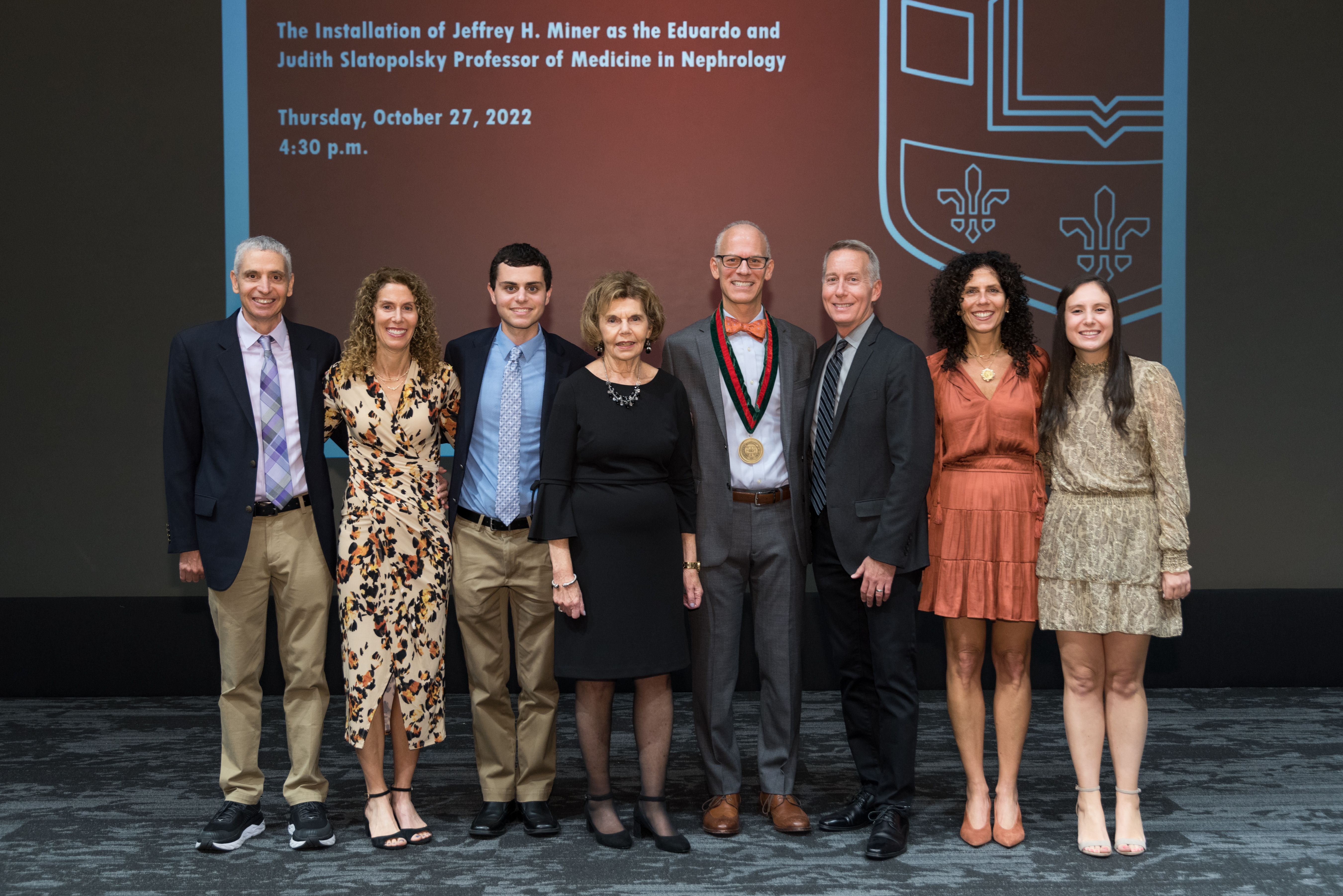 Jeffrey Miner, PhD, Formally Installed as Eduardo and Judith Slatopolsky Professor of Medicine in Nephrology