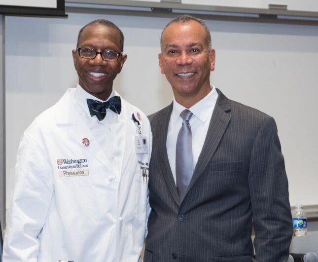 Special Medical Grand Rounds Welcomes Lecturer Robert Hoover and Celebrates Will Ross’ Career with Portrait