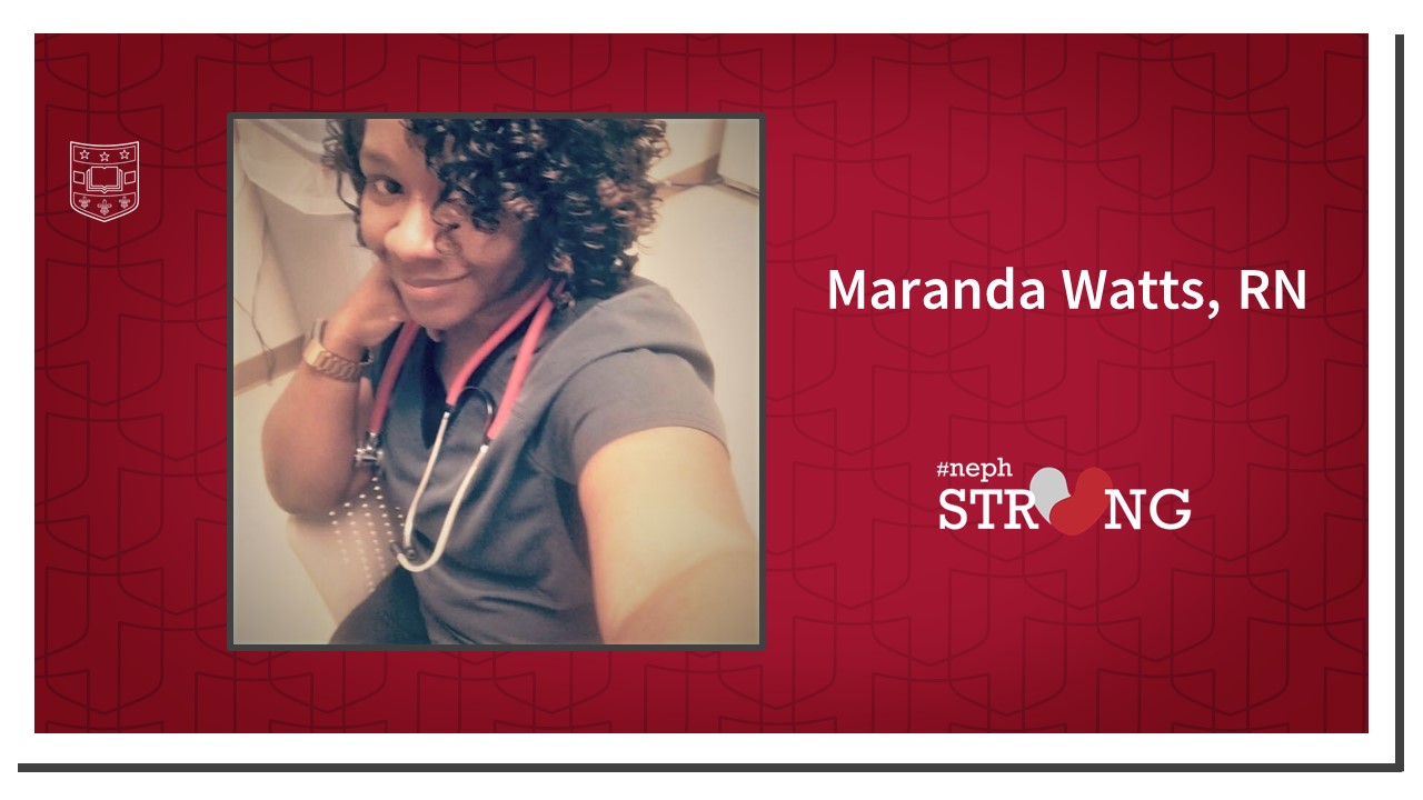 Maranda Watts, RN, Joins WashU Nephrology Outpatient Department as Clinical Nurse Coordinator. 