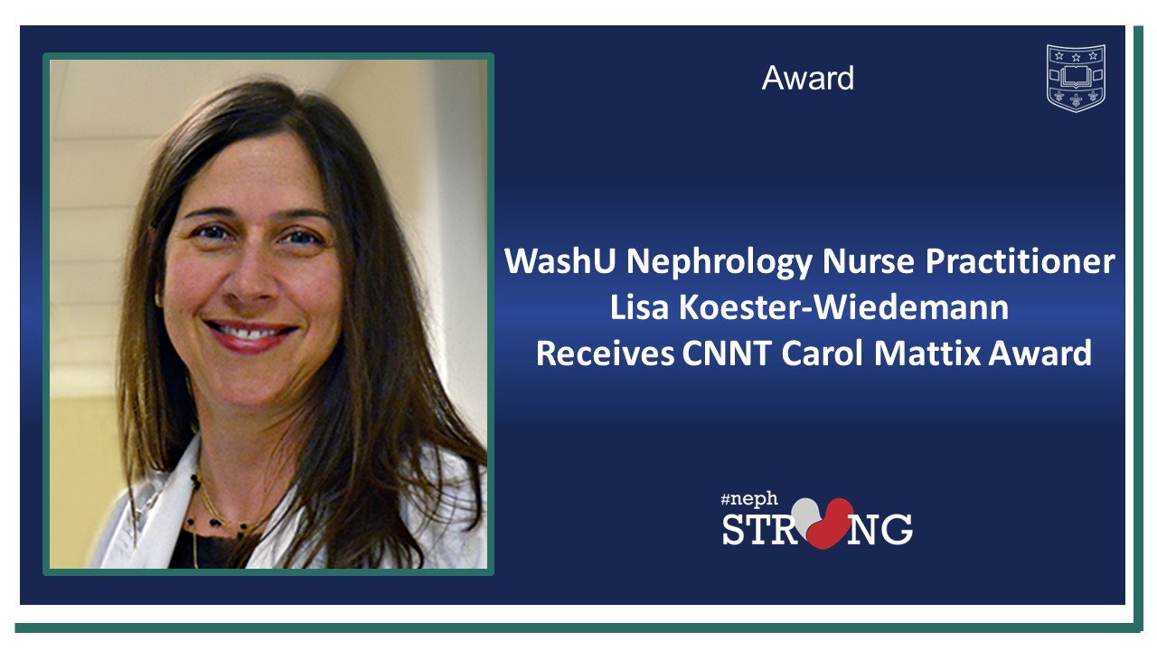 National Kidney Foundation Honors Lisa Koester-Wiedemann with Prestigious Carol Mattix Award