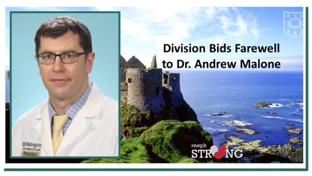 Division Says Goodbye to Dr. Andrew Malone