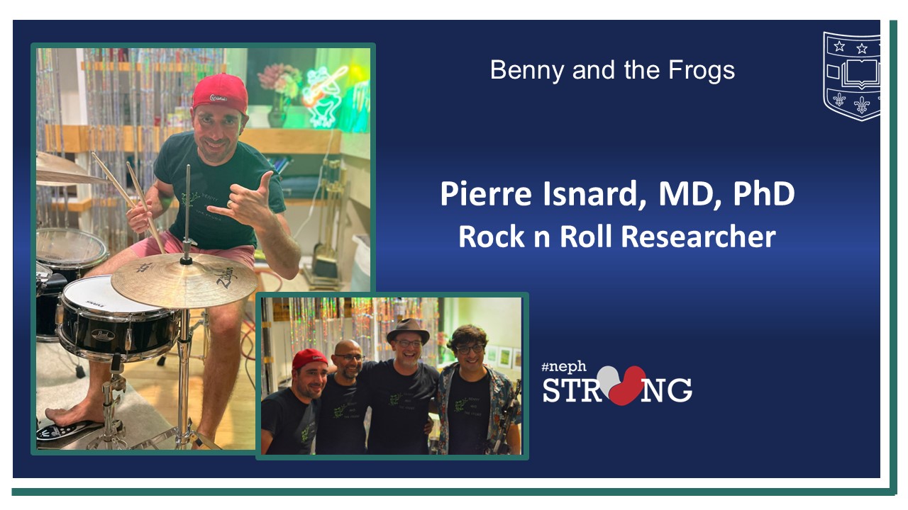 Researcher Pierre Isnard Rock and Rolls with Benny and the Frogs