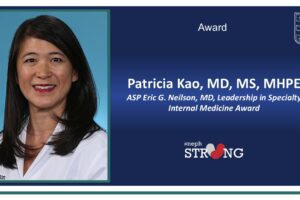 Nephrologist Patricia Kao Receives ASP Eric G. Neilson Award