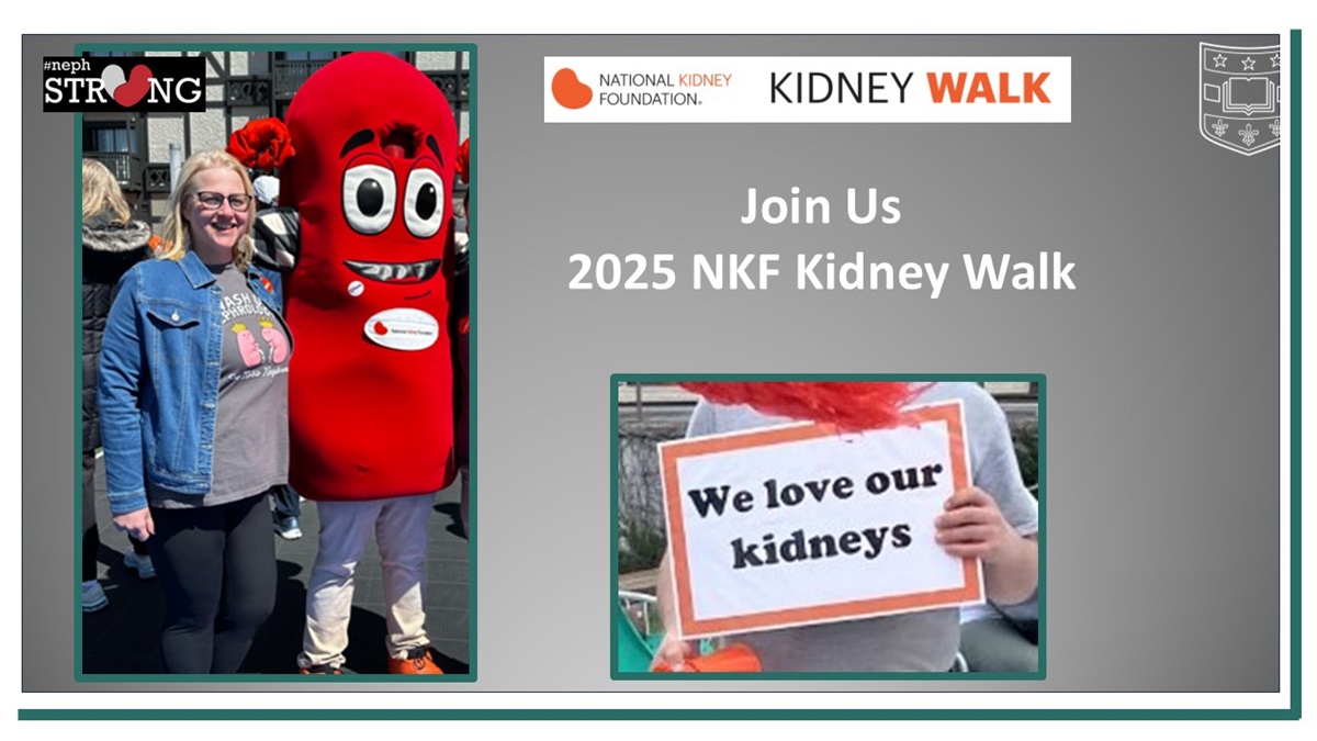 Join the WashU Nephrology Team at the 2025 NKF Kidney Walk