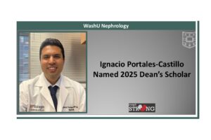 Nephrologist Ignacio Portales-Castillo Named 2025 Dean’s Scholar