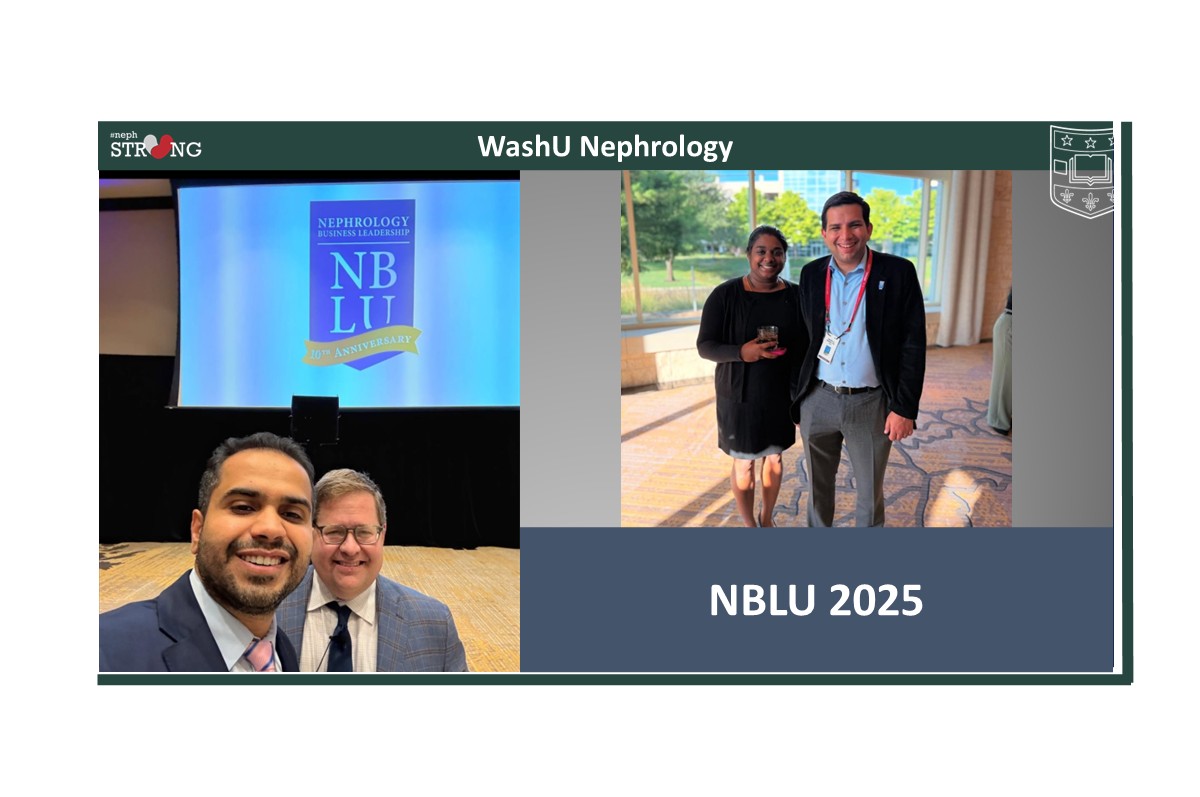 WashU Nephrology Well Represented at NBLU 2025
