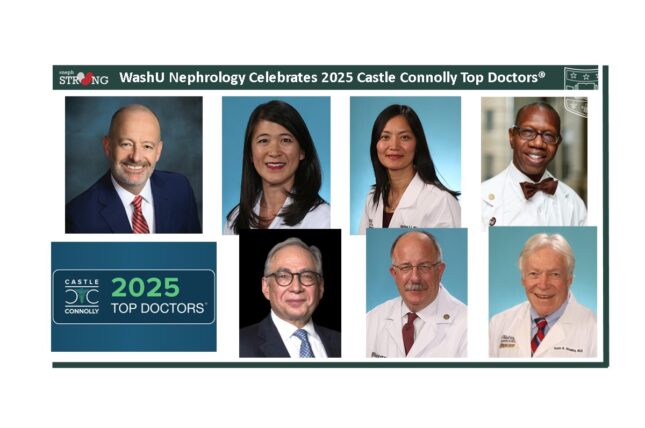 WashU Nephrologists Earn Castle Connolly Top Doctor Honors