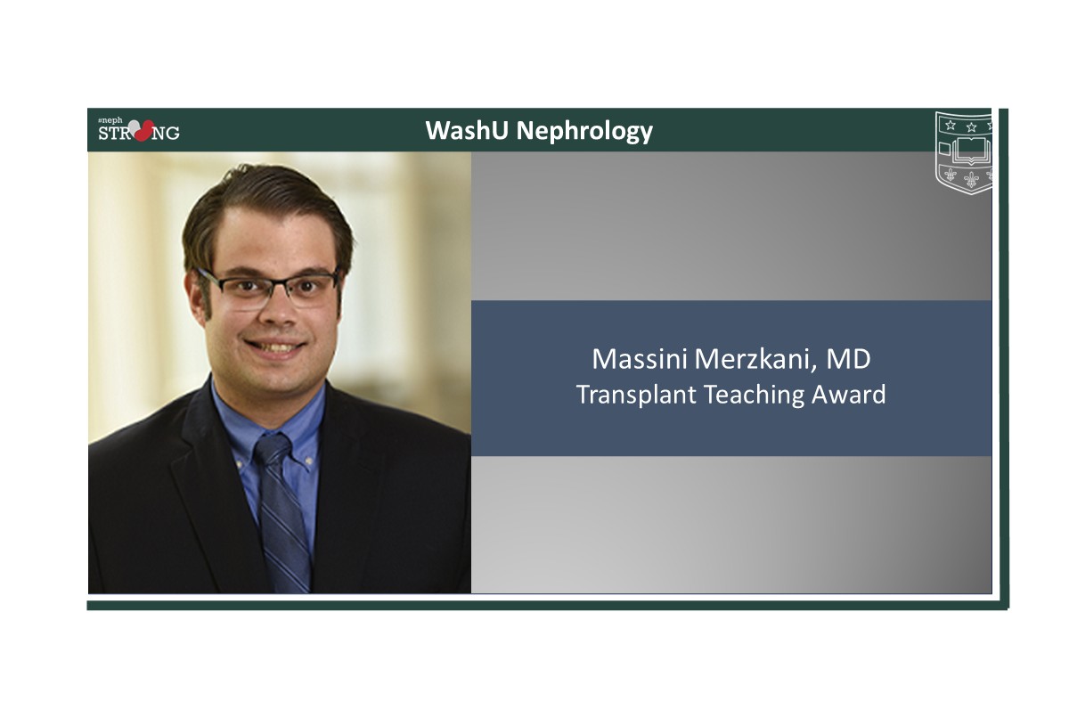 Massini Merzkani Receives 2025 Transplant Teaching Award