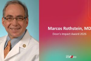 Marcos Rothstein Receives 2026 Dean’s Impact Award