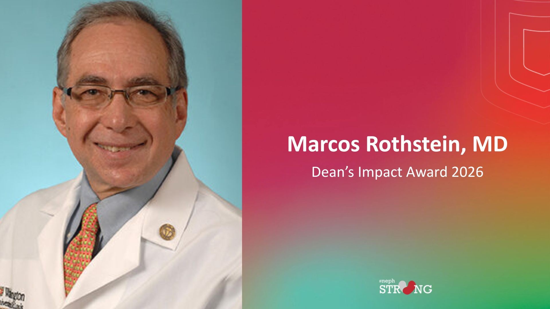 Marcos Rothstein Receives 2026 Dean’s Impact Award