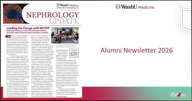 WashU Nephrology Spring 2026 Alumni Newsletter