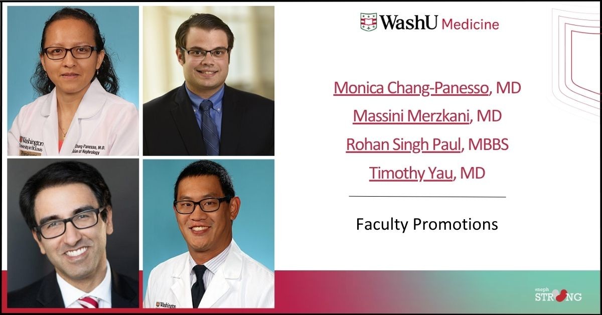 Celebrating Faculty Promotions: Monica Chang-Panesso, Massini Merzkani, Rohan Paul, and Timothy Yau
