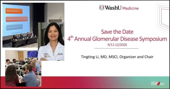 Save the Date – WashU Nephrology 4th Annual Glomerular Diseases Symposium