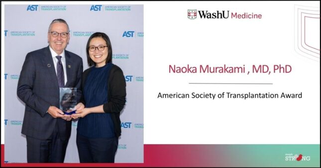 Physician-Scientist Naoka Murakami Receives American Society of Transplantation Award