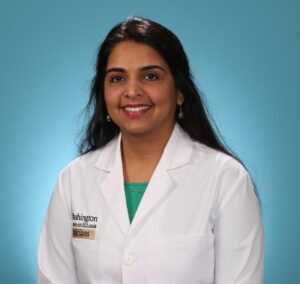 Dr. Anuja Java in white coat
