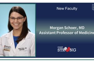 WashU Nephrology Fellowship Graduate Morgan Schoer Joins Faculty