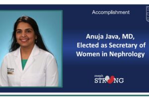 Transplant Nephrologist Anuja Java, Recent ICTS Grant Recipient, is Elected as Women in Nephrology Secretary