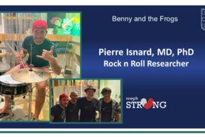 Researcher Pierre Isnard Rock and Rolls with Benny and the Frogs