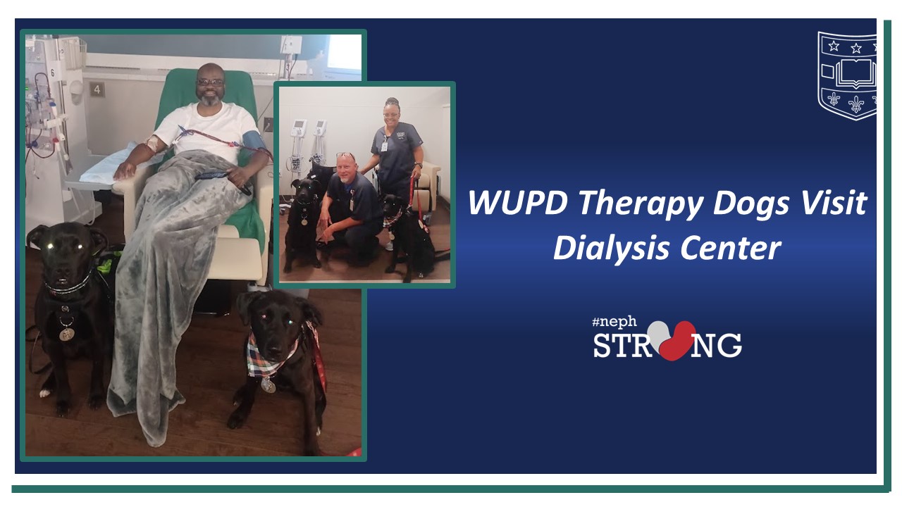 WUPD Celebrity Canines – Bear and Brookie – Visit Village Square Dialysis Unit